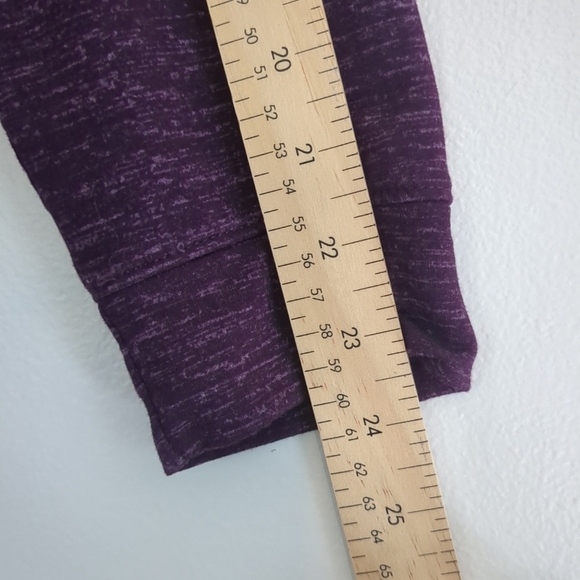 Lot 2 32 Degree Heat Sweat Shirts Women's  Large Purple/Green Cowl Neck Active - Picture 6 of 8